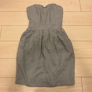 H&M light blue strapless dress size 2 (XS)